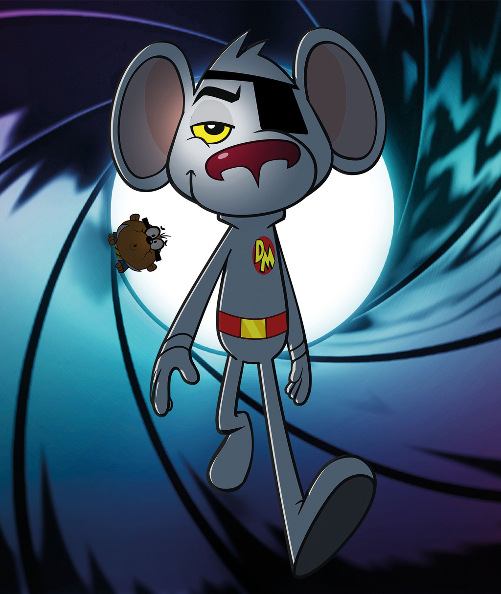 WARNING: Embargoed for publication until: 18/09/2014 - Programme Name: Danger Mouse - TX: n/a - Episode: n/a (No. n/a) - Picture Shows: **STRICTLY EMBARGOED UNTIL 00:01 THURSDAY 18TH SEPTEMBER 2014** (L-R) Alexander Armstrong to voice Danger Mouse and Kevin Eldon to voice Penfold in the new CBBC series Danger Mouse. Penfold, Danger Mouse - (C) © 2014 FremantleMedia Limited - Photographer: n/a
